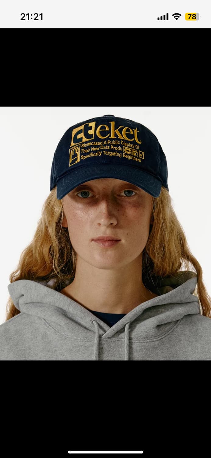 테켓 모자 볼캡 네이비 상품이미지1