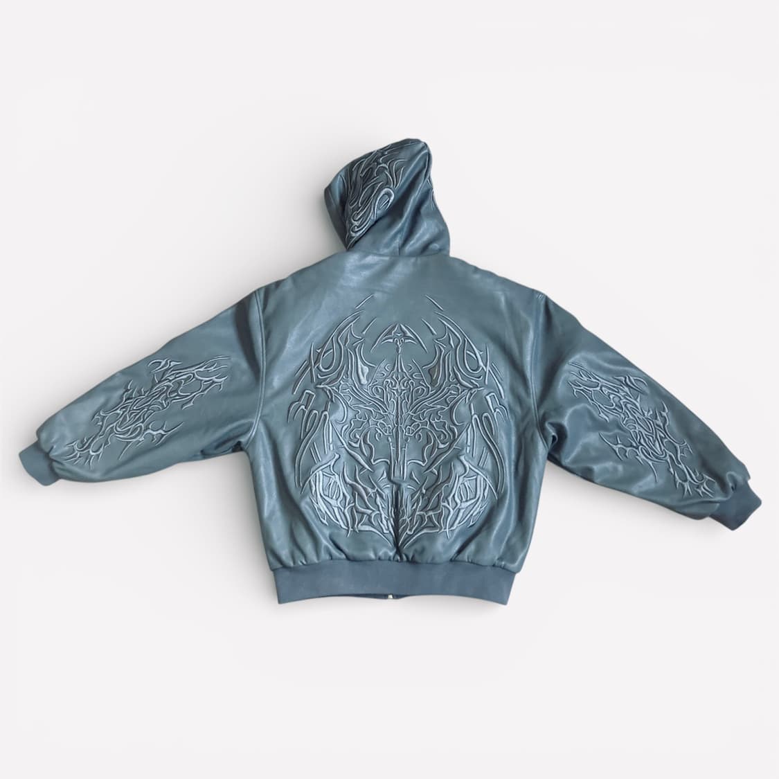 리벤지 엠브로이더리 후드 봄버 패딩 상품이미지4