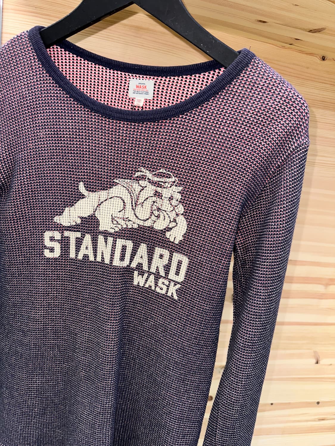 washed dog waffle L/S 상품이미지2