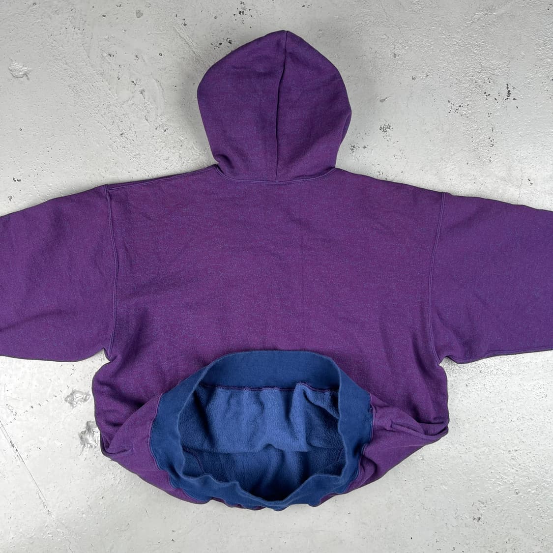 빈티지 듀오폴드 퍼플 네이비 후드 상품이미지5