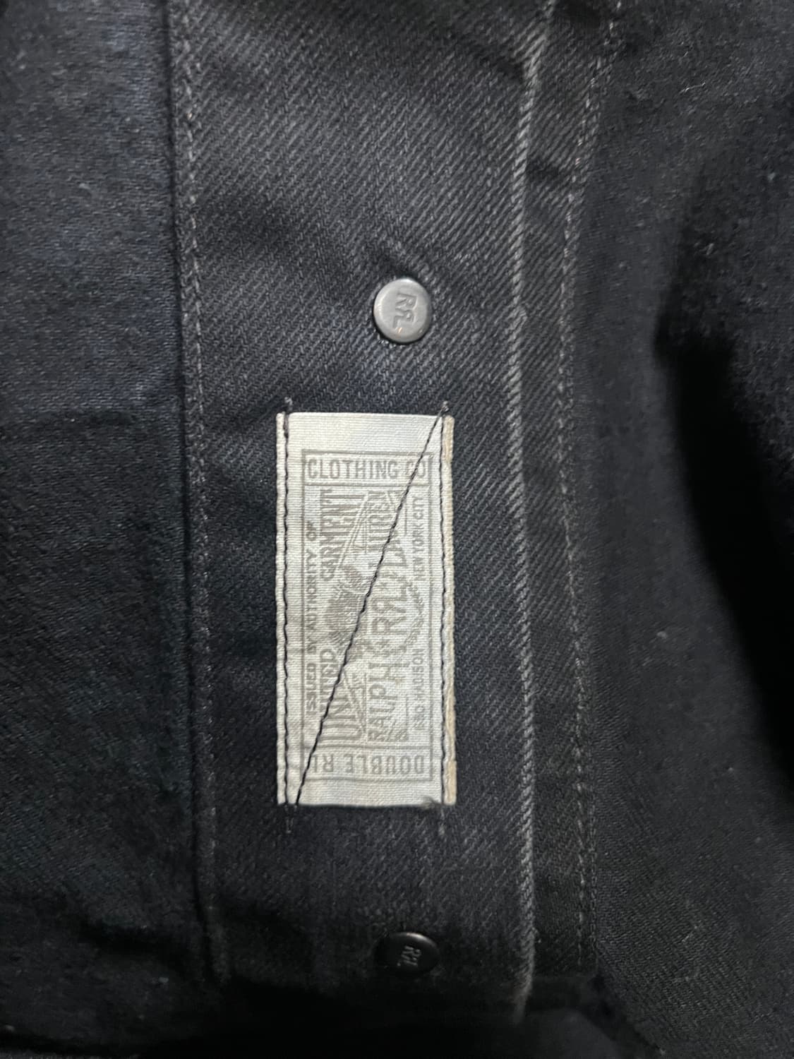 RRL 더블알엘 lot271 블랙 데님 자켓 L 상품이미지5