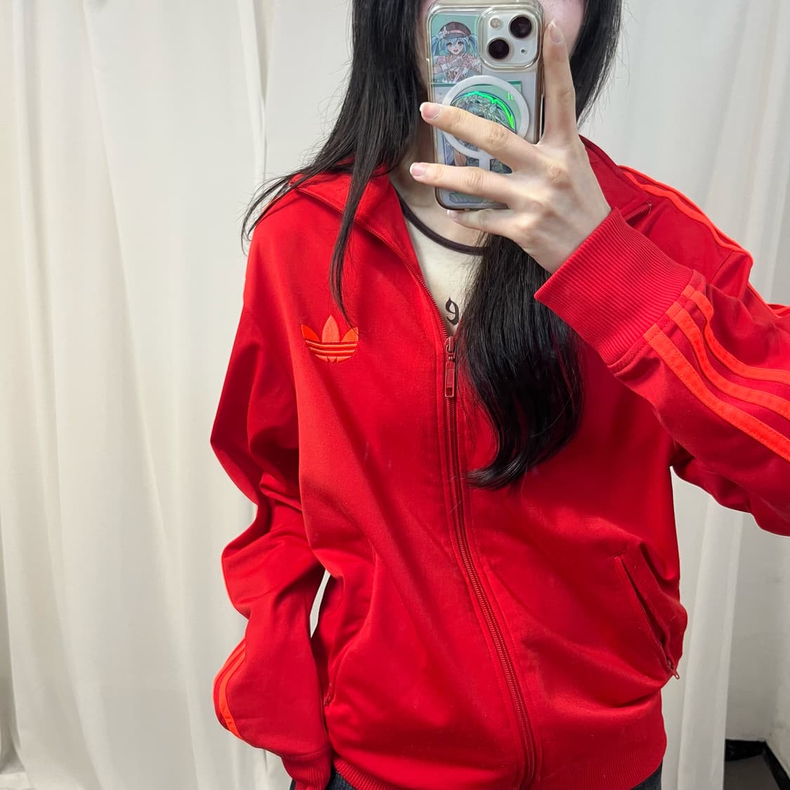 Adidas red vintage Firebird jersey 상품이미지3