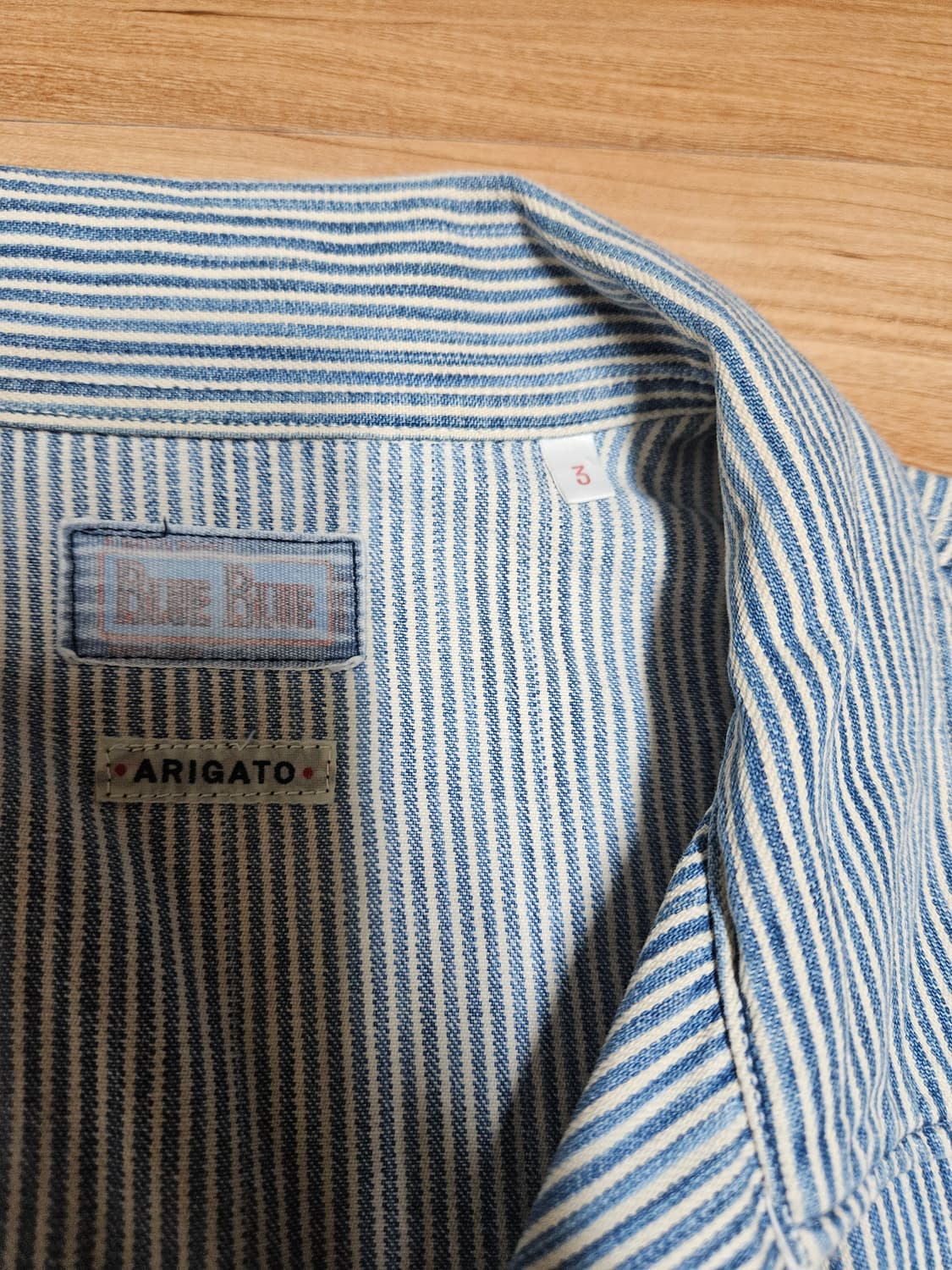 BLUE BLUE japan 블루블루 재팬 히코리 데님 커버올 자켓 상품이미지4