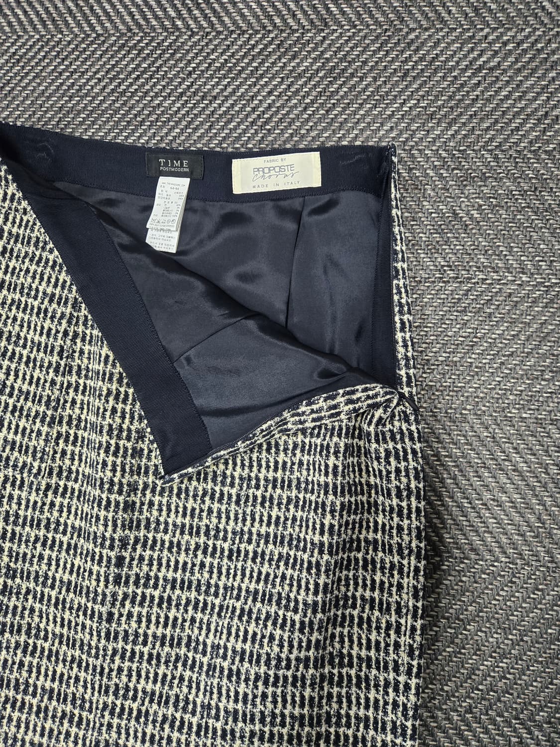 한섬 타임 TIME 트위드 스커트 트임 치마 상품이미지5