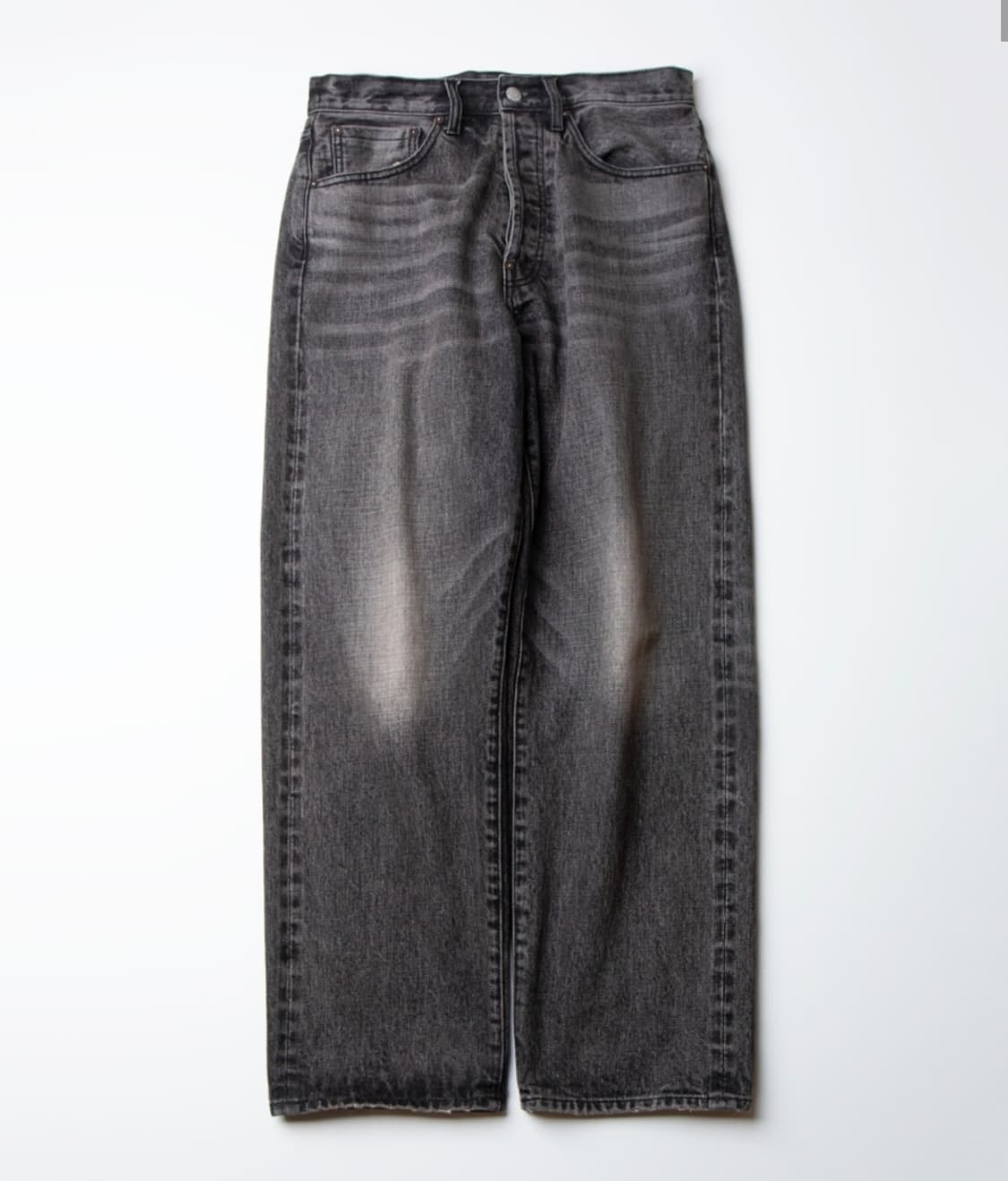 (2) 비헤비어 523L 셀비지 데님 워시드 블랙 상품이미지1