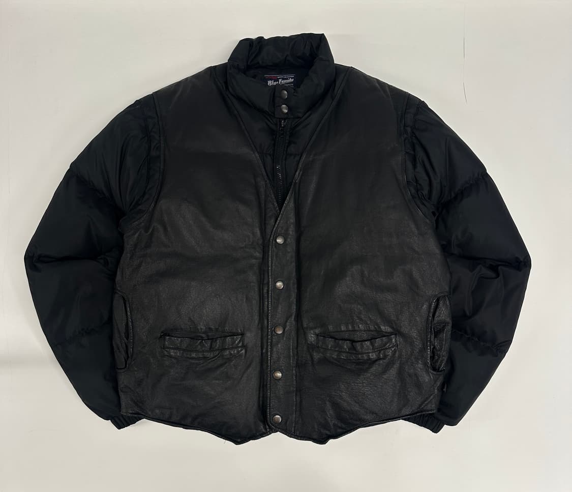 베네통 가죽 덕다운 패딩 50 상품이미지2