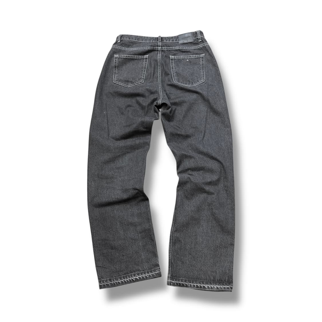 BRANDED INDUSTRY 흑청 데님 세미와이드 팬츠 상품이미지2