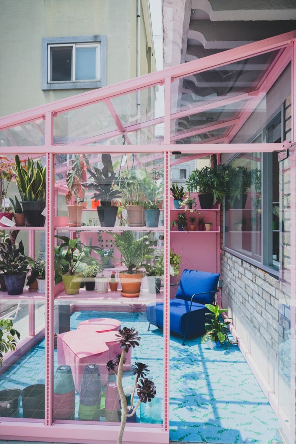 [레어로우 차인철 콜라보 한정판]핑크 스툴 pink stool 소파 벤치 상품이미지4