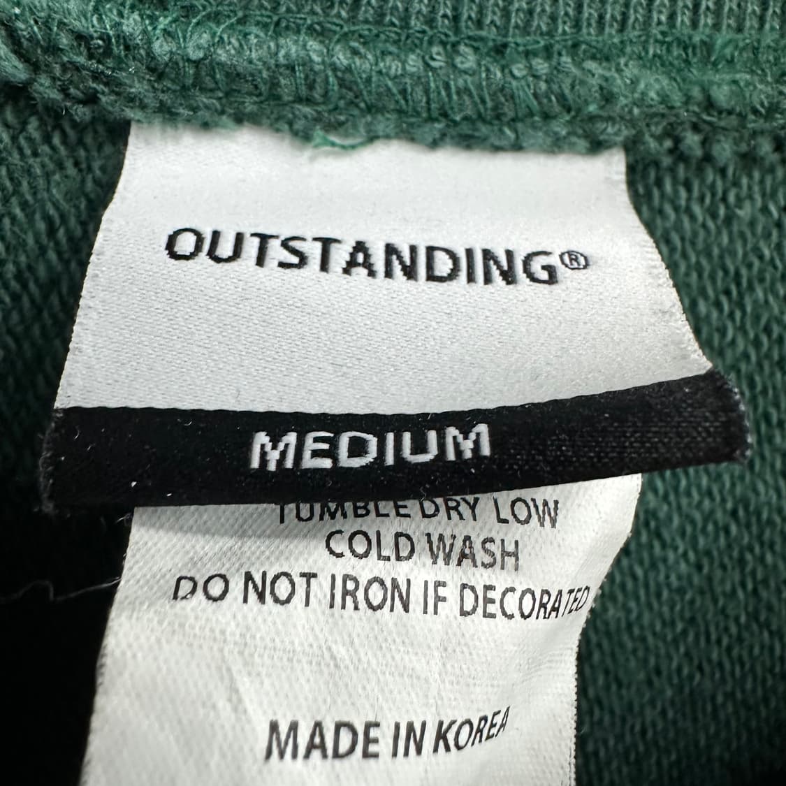 95 아웃스탠딩 남자 루즈핏 헤비웨이트 맨투맨 상품이미지3