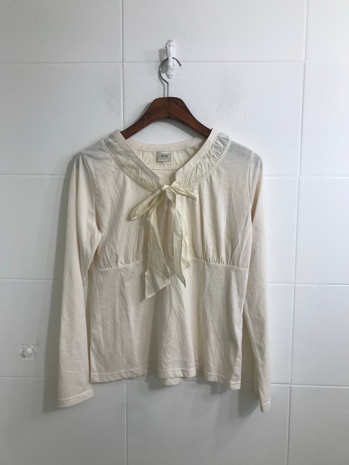 액시즈팜 도트 리본 떡볶이 패딩 모리걸 코디세트 상품이미지8