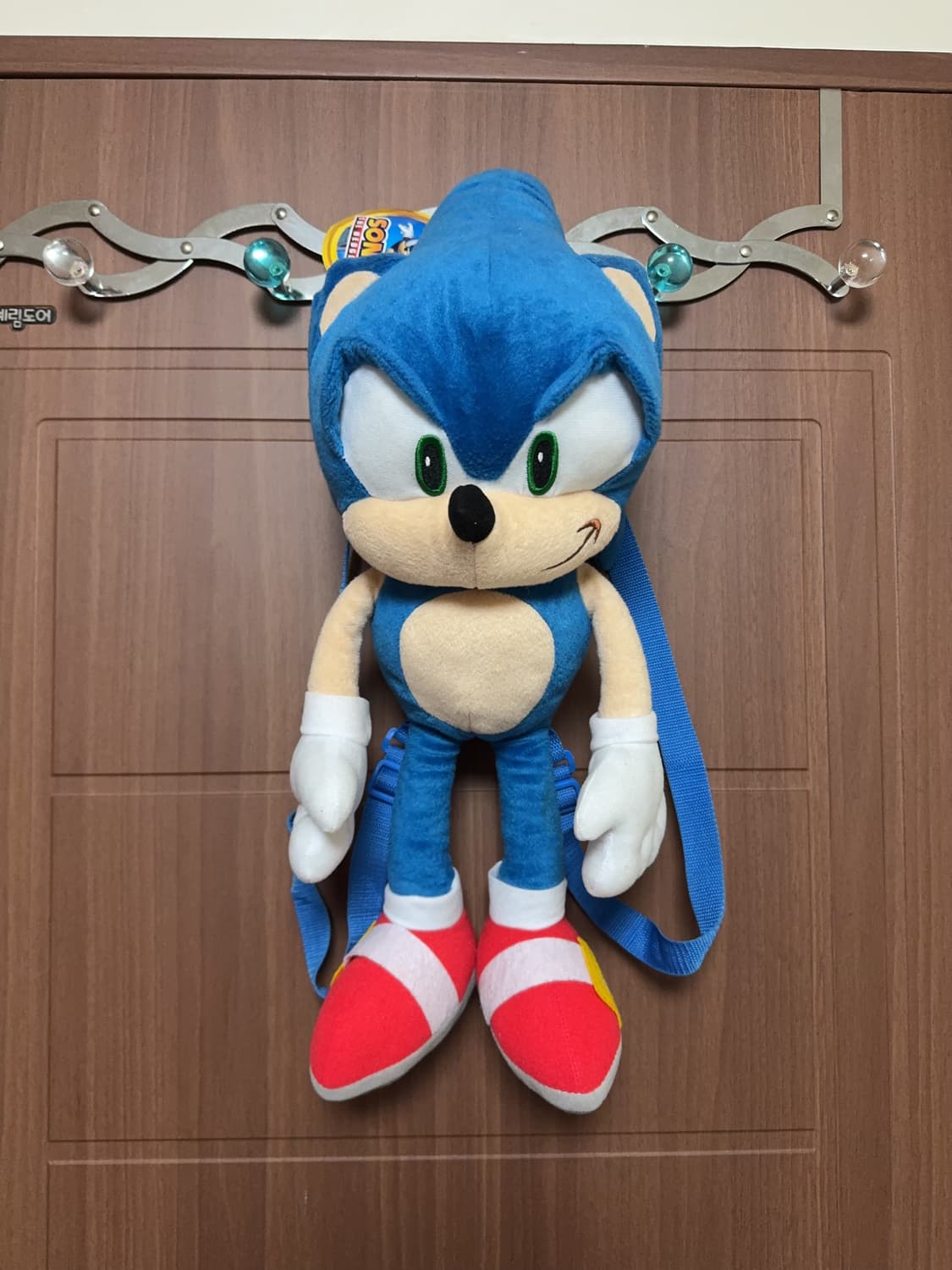 빈티지 서브컬쳐 지뢰계 emo 소닉 인형 백팩 가방 상품이미지1