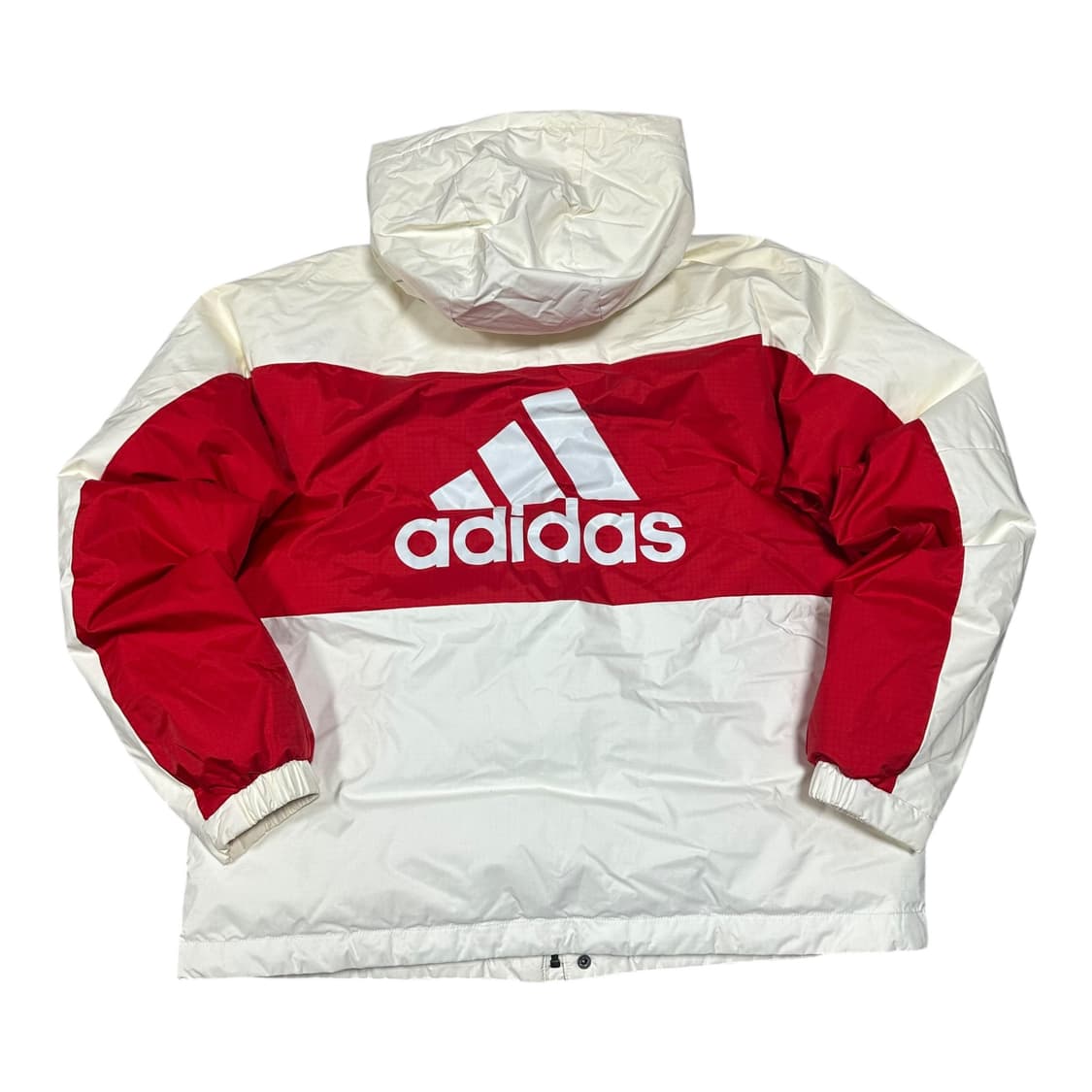 ✨ (바배) 아디다스 컬러블록 덕다운 화이트 레드 패딩  상품이미지1