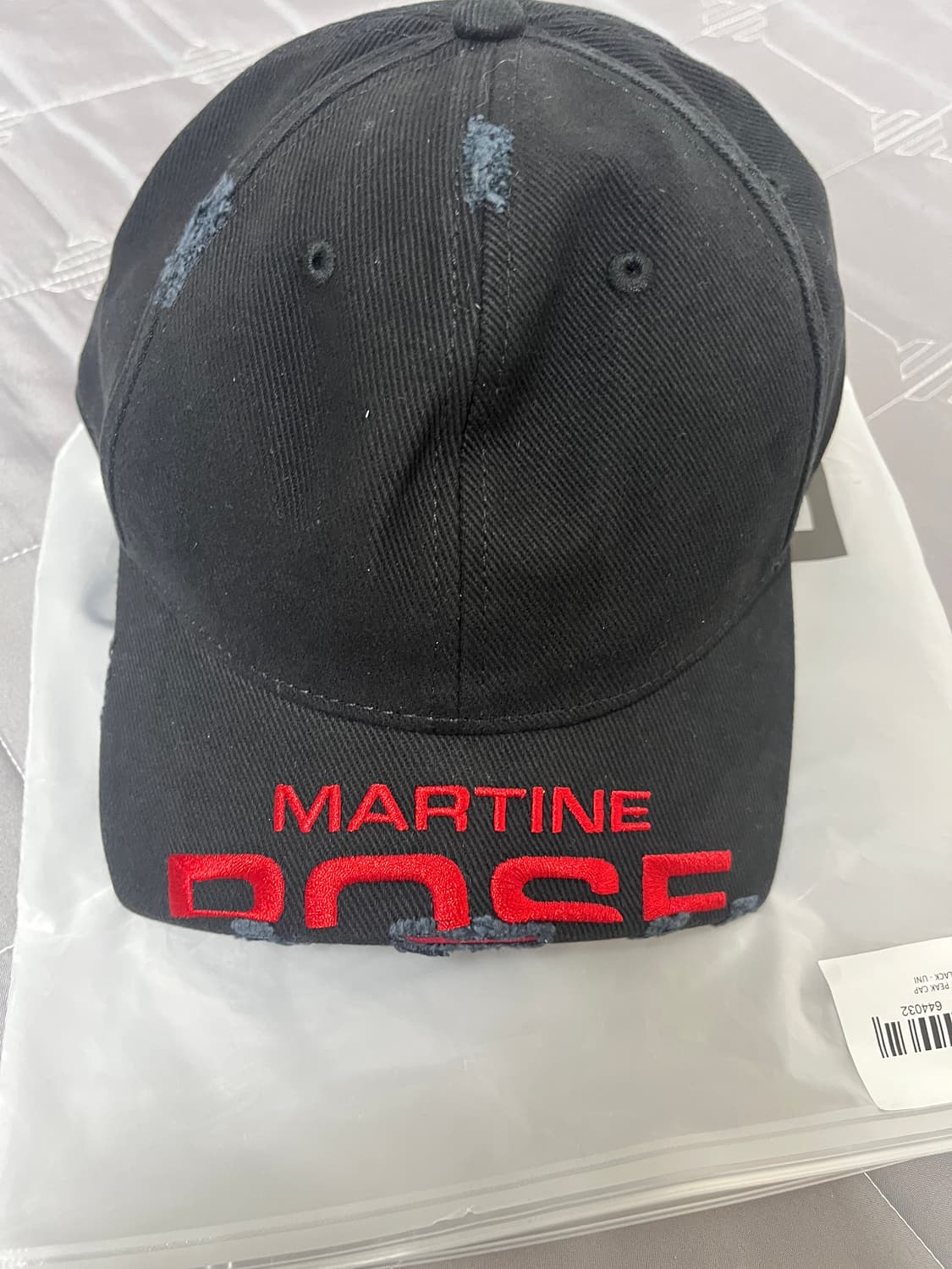 마틴로즈 컷 픽 캡 블랙 상품이미지2