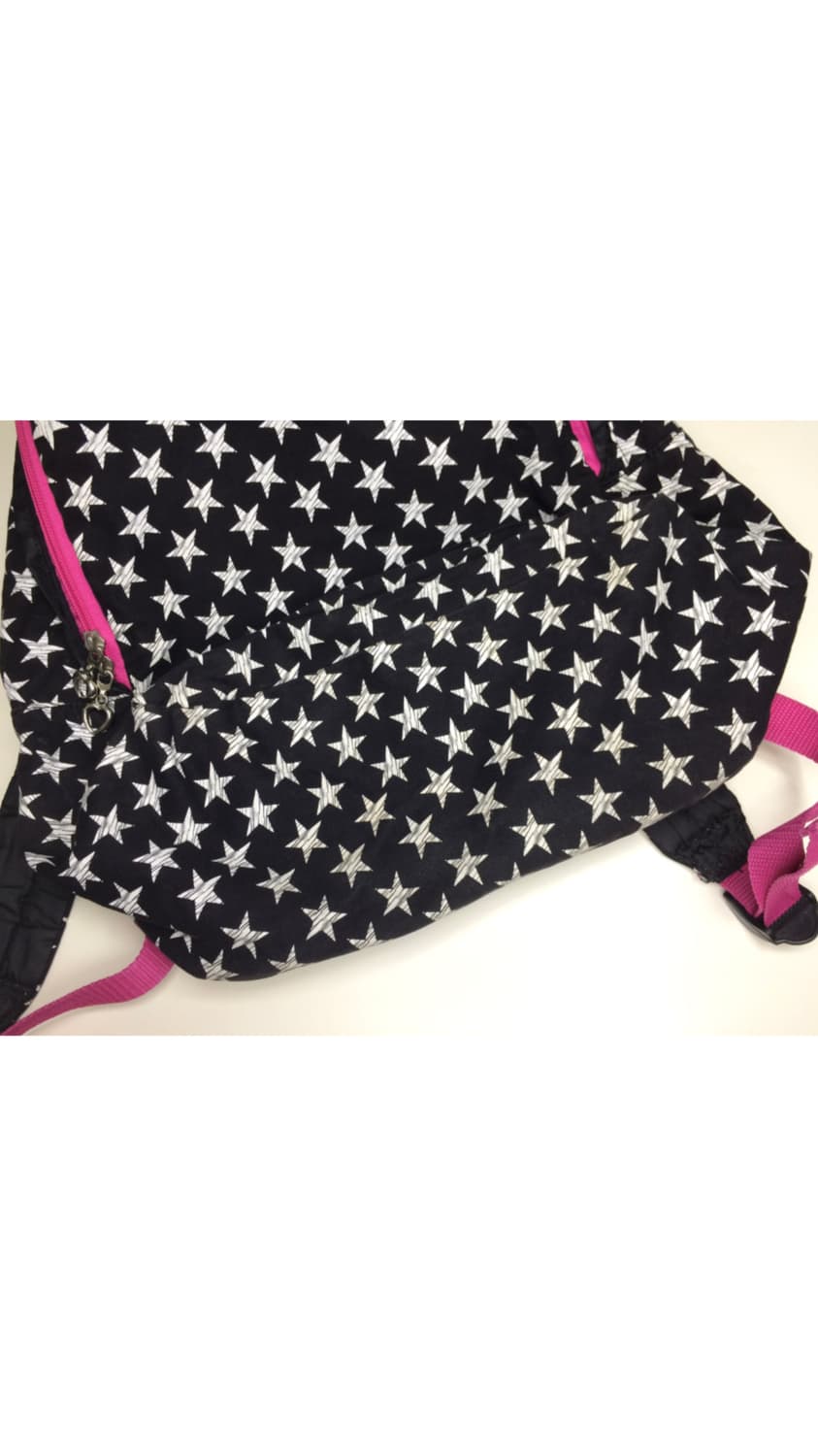 빈티지 블랙 별 무늬 패턴 백팩 상품이미지3