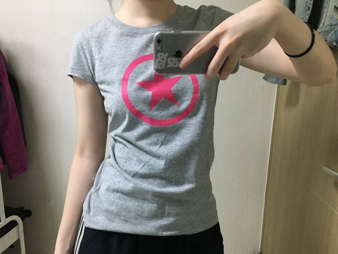 Convers pink  point half T 상품이미지5