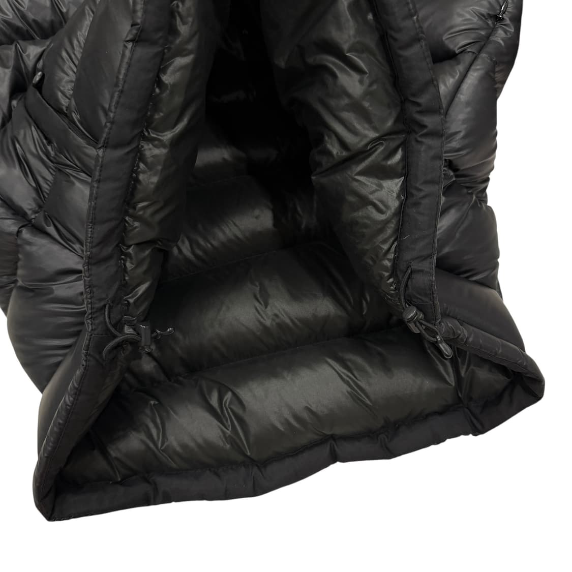 노스페이스 빈티지 메트로 800 유광 후드 패딩 블랙 L 100 상품이미지5