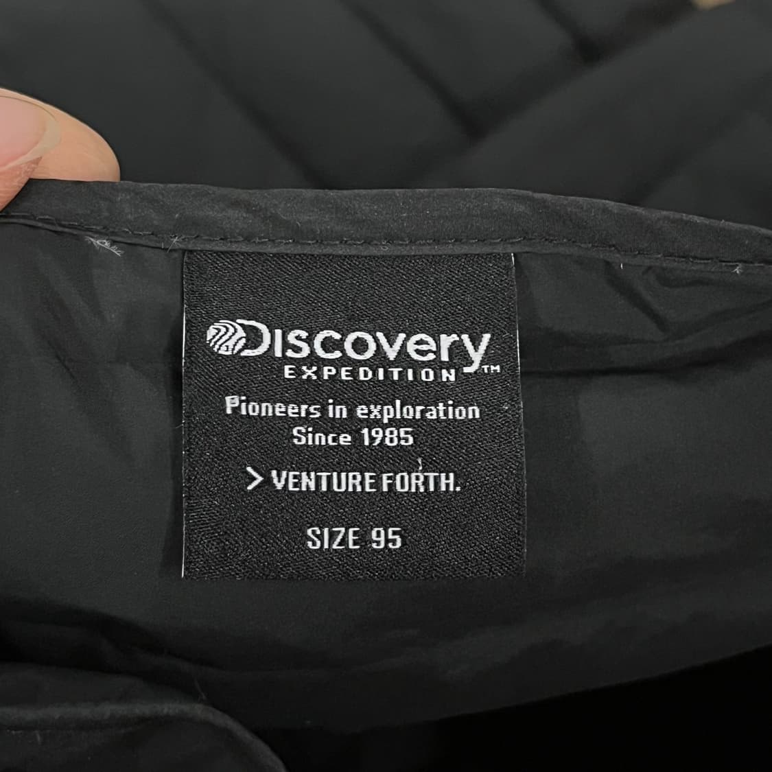 [정품/95] 디스커버리 블랙 경량 패딩 자켓 b12 상품이미지5