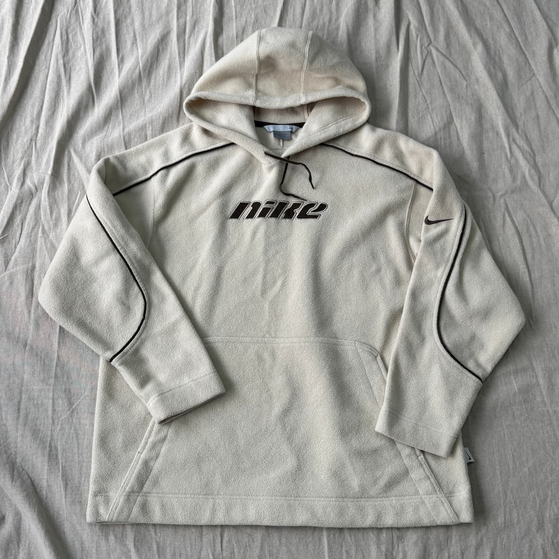 나이키 90s 올드스쿨 브라운 후리스 후드 M(105) 상품이미지1