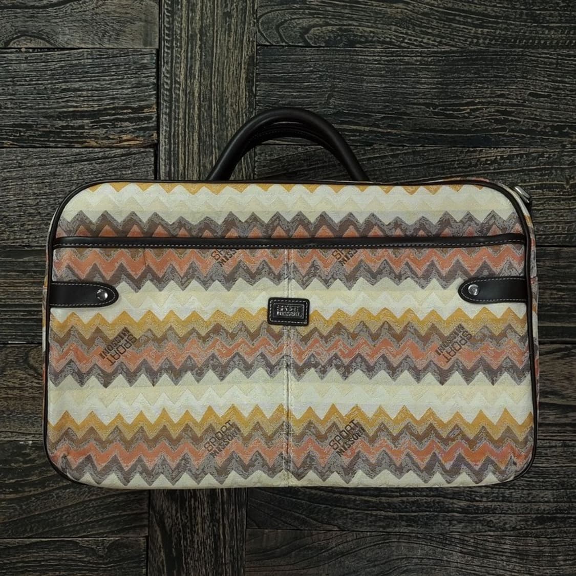 [미쏘니] 에스닉 기하학 패턴 보스턴 토트백 P01216 상품이미지2