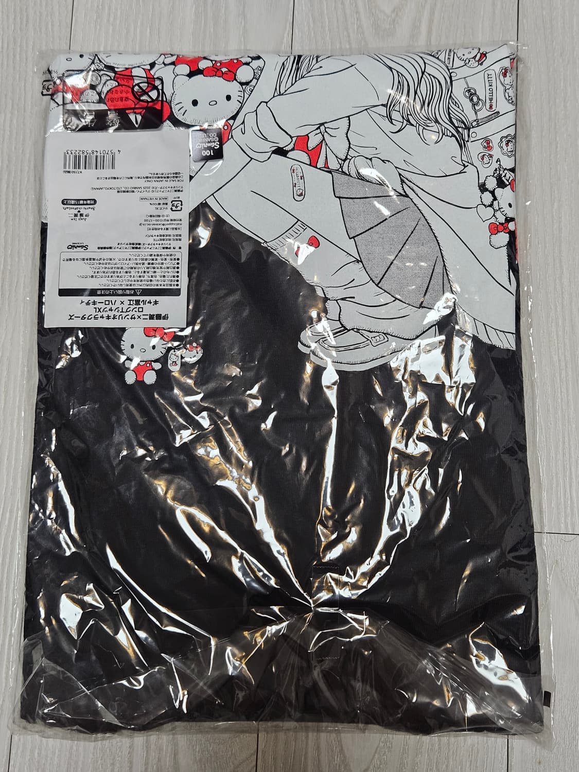 이토준지 x 헬로키티 콜라보 반팔 티셔츠 XL 상품이미지2