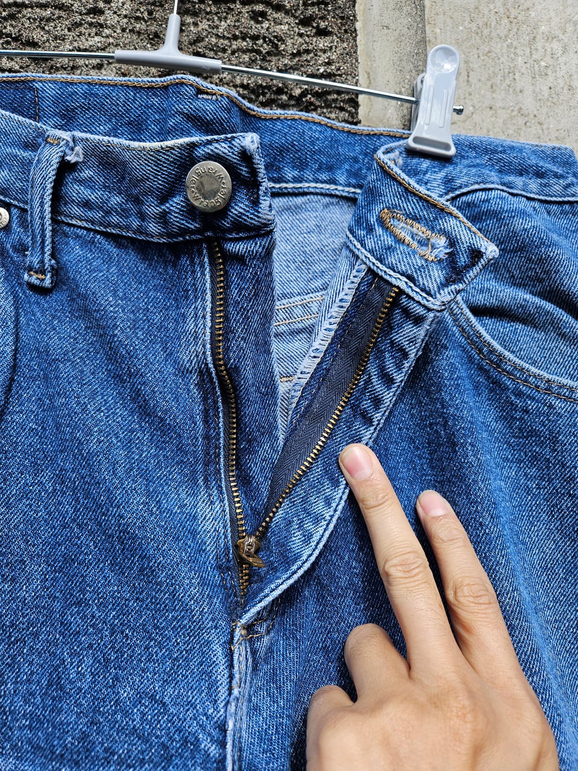 랭글러 빈티지 중청 릴랙스드핏 데님 (32×30 / 지퍼플라이) 상품이미지3