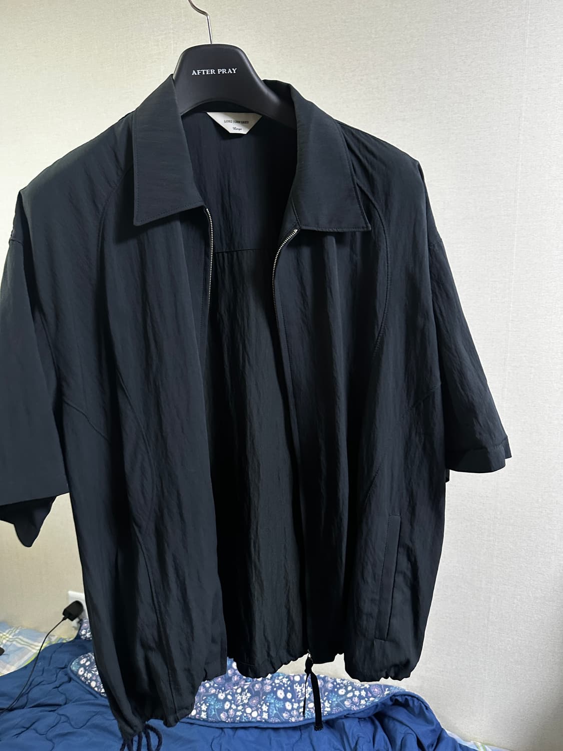 로드존그레이 park zip up s/s shirt navy 상품이미지5