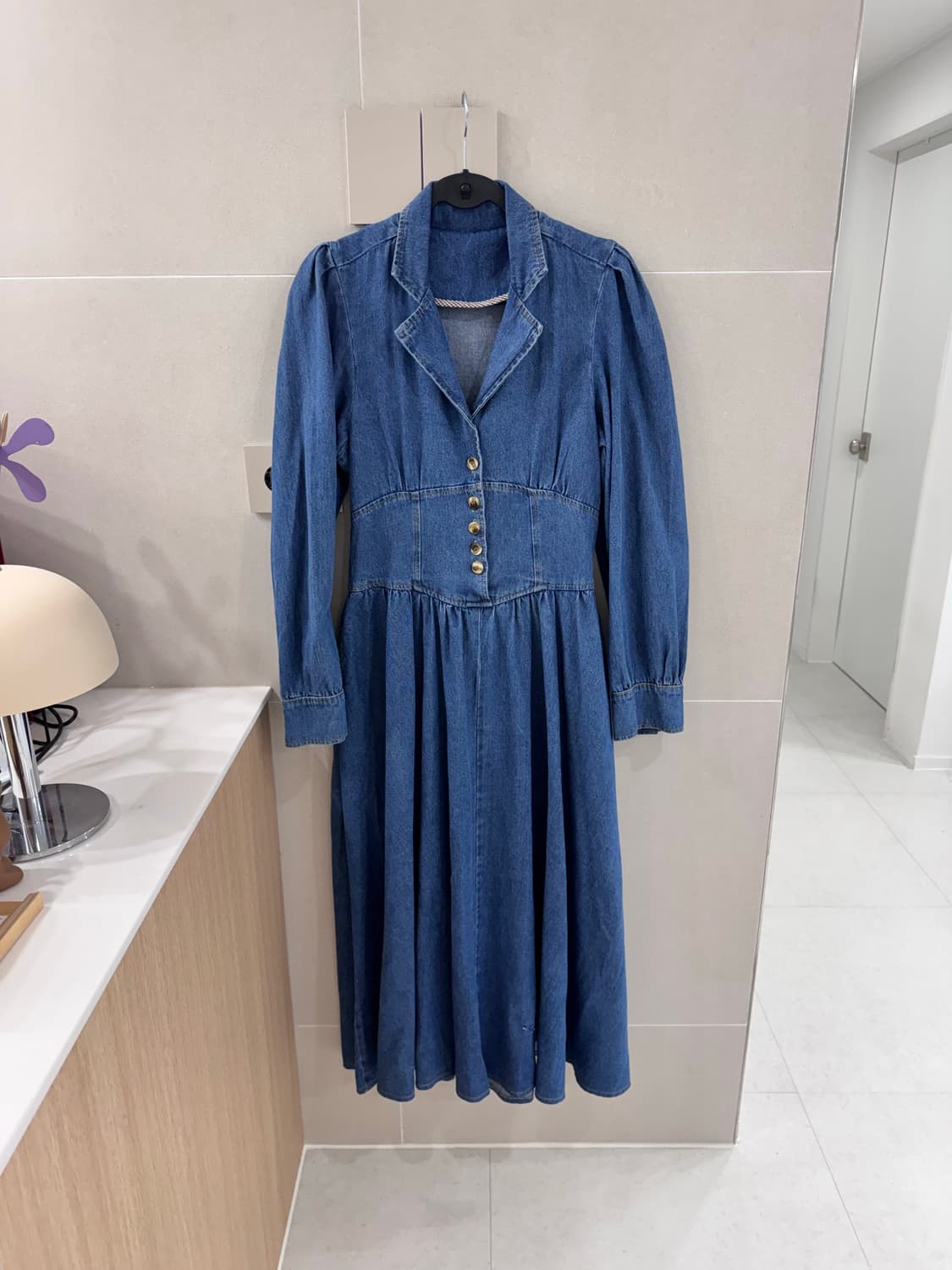 Usa 데님 롱원피스 상품이미지1