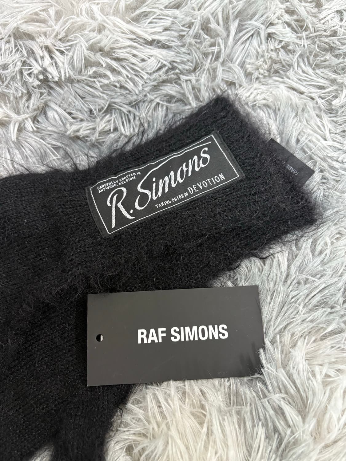 Raf Simons 모헤어 장갑 블랙 상품이미지4