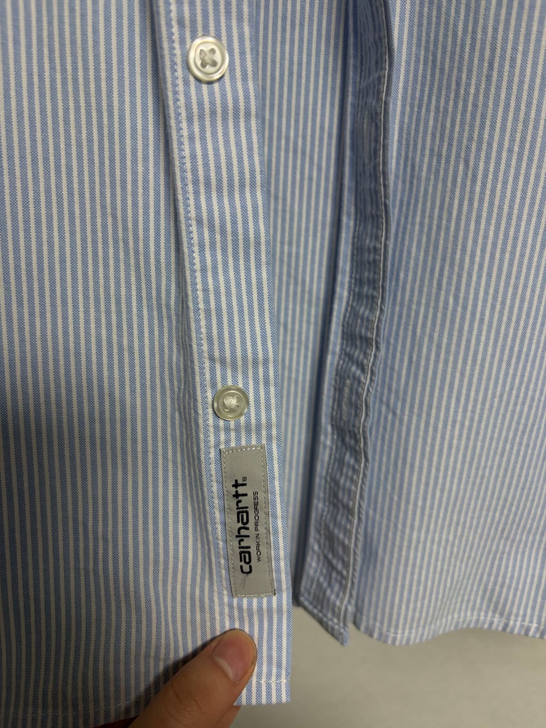 칼하트 wip 옥스퍼드 더필드 스트라이프 셔츠 상품이미지2