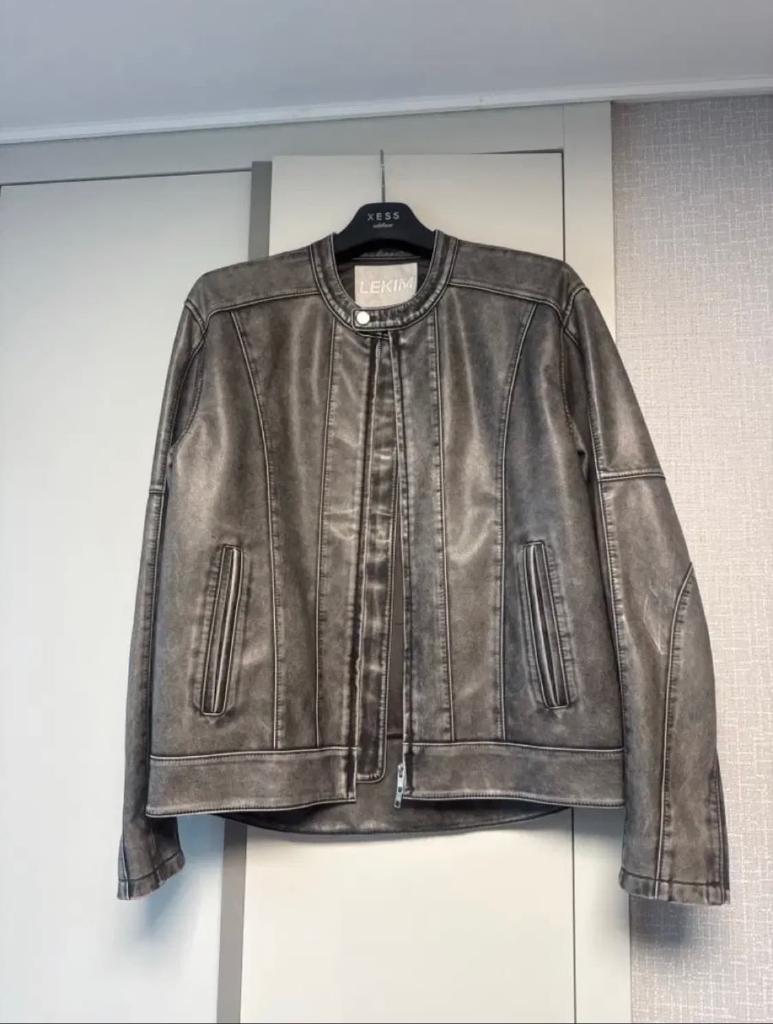 레킴 가죽 라이더 자켓 2사이즈(L) 상품이미지1