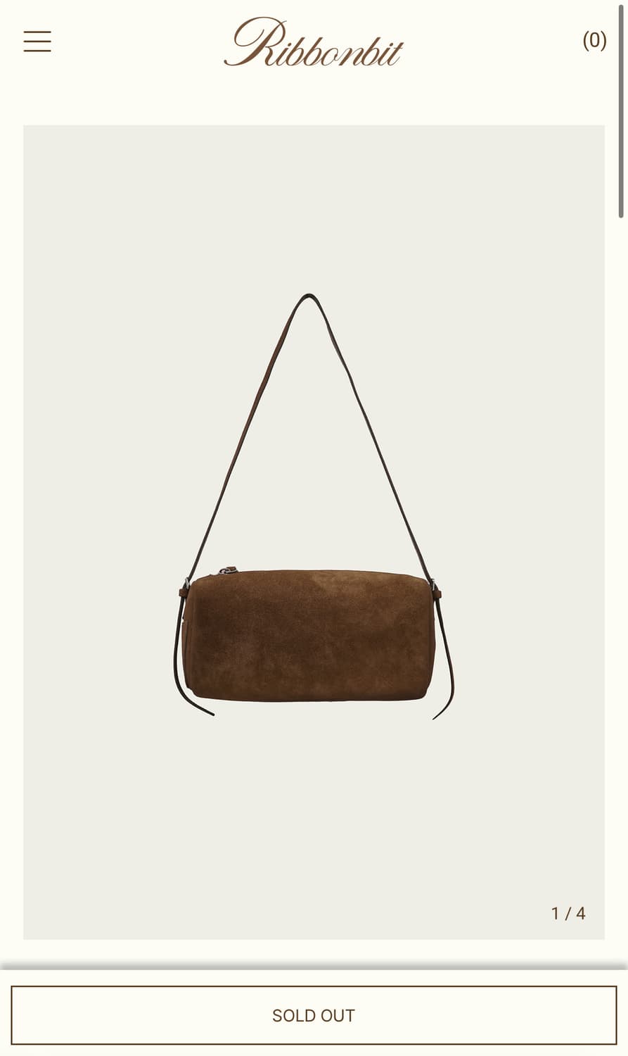 리본빛 ribbonbit  Elie Bag - Brown 상품이미지1