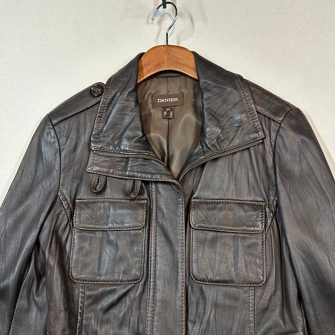 S) DANIER 양가죽 리얼 램스킨 레더 자켓 상품이미지4