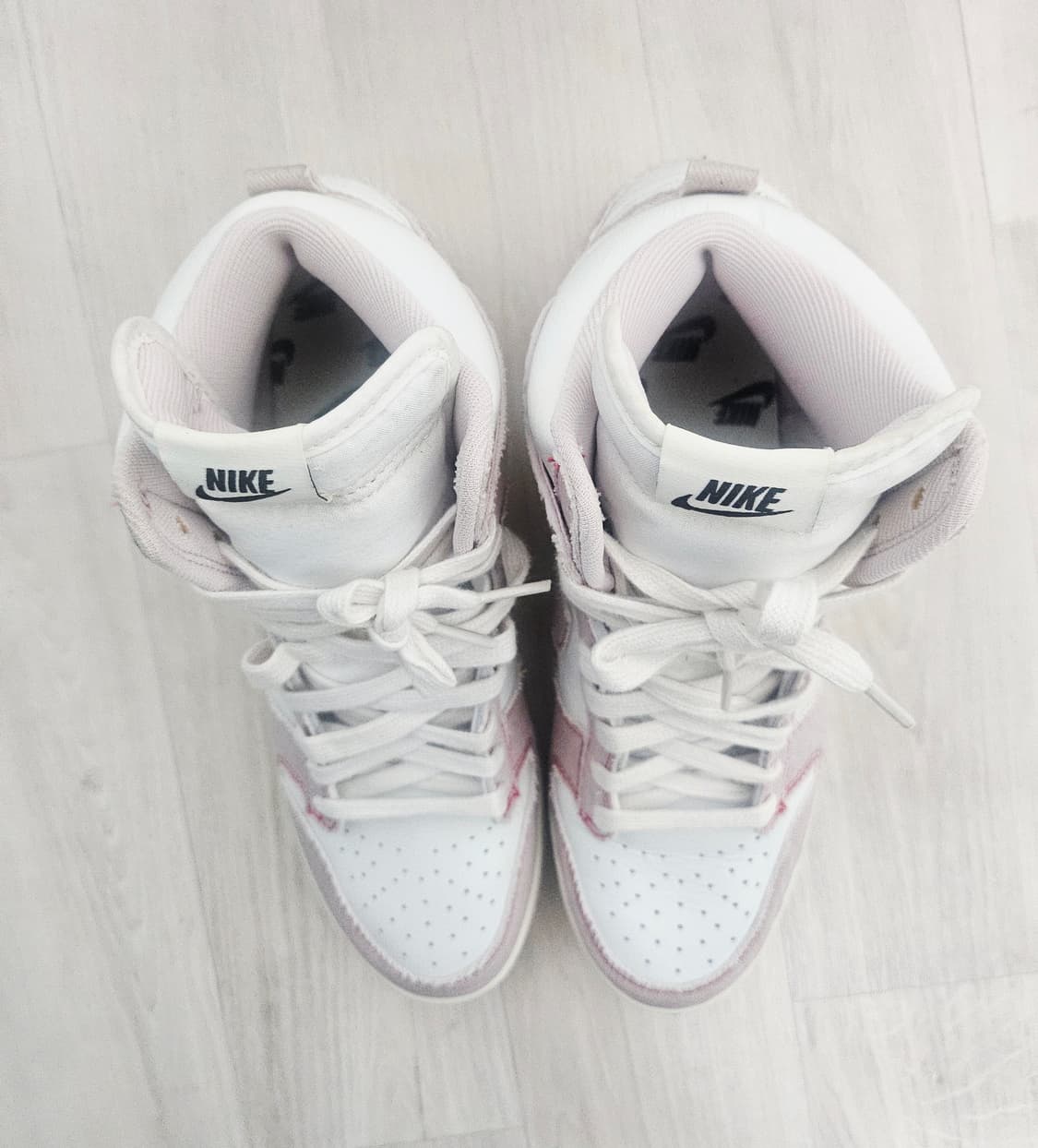 (270)☆초대장급☆ 나이키 덩크 하이 1985 베얼리 로즈데님 운동화 상품이미지5