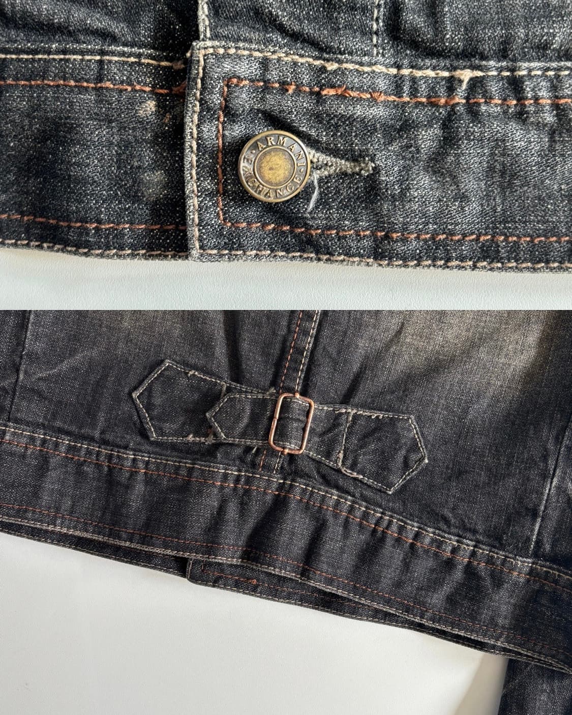 A/X Armani Exchange 아르마니 흑청 데님 자켓  상품이미지9