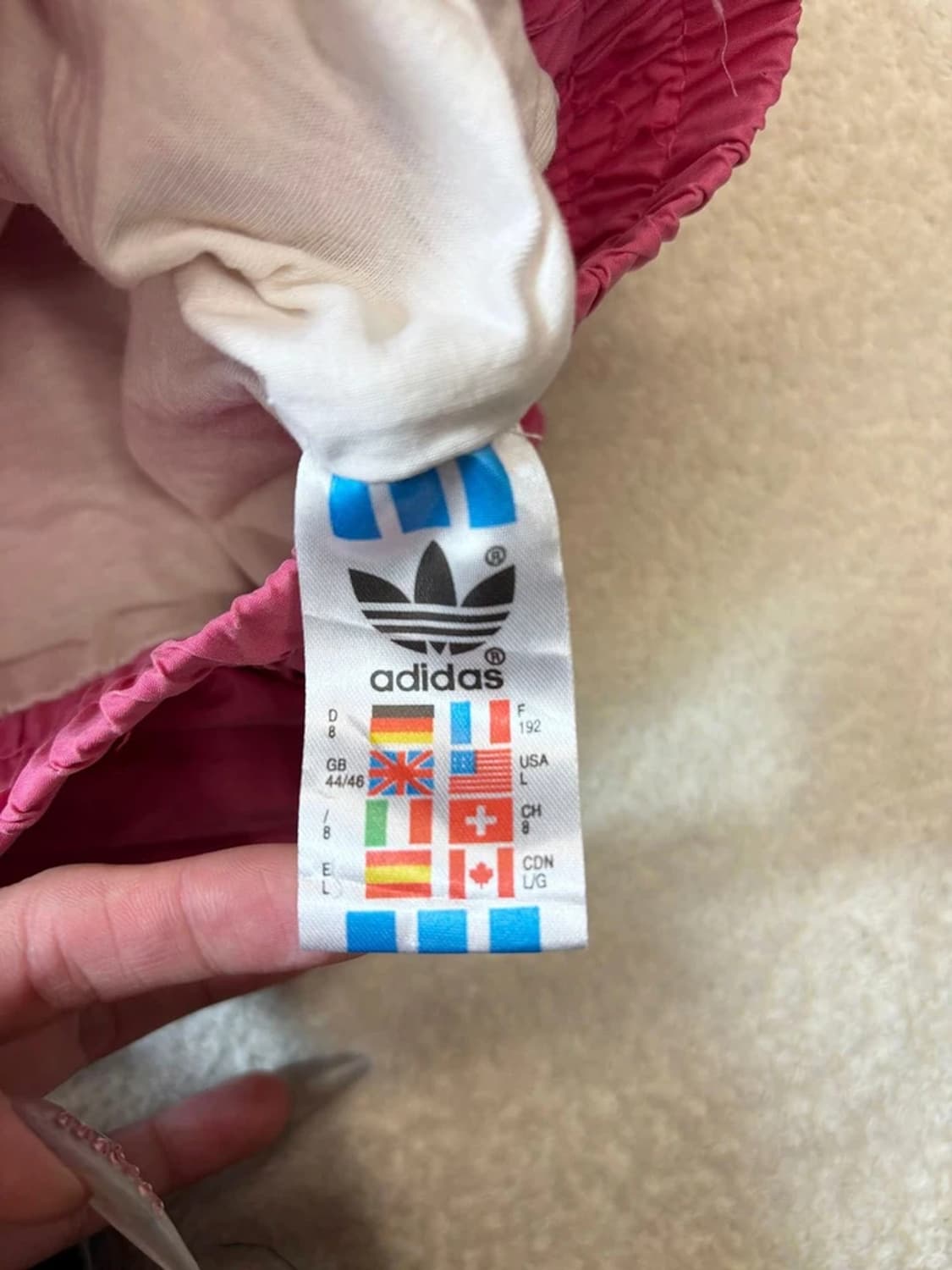 아디다스 90's 올드스쿨 배색 바람막이 자켓 PN6058 상품이미지10