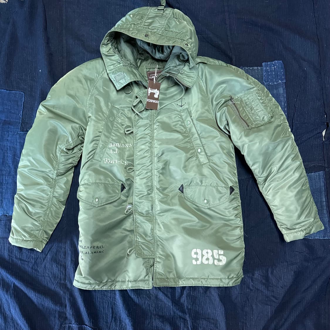 Flash Report 스텐실 시니어코드 N-3B 파카 XL 상품이미지1