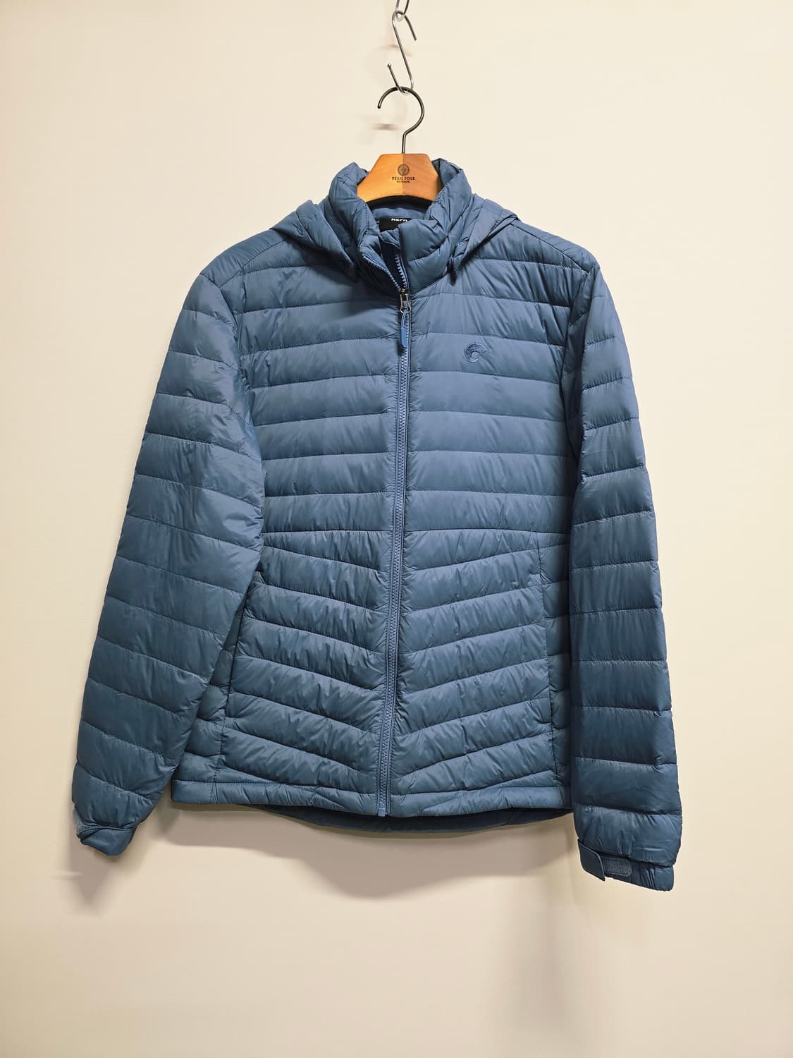 네파  후드구스다운경량블루 상품이미지1