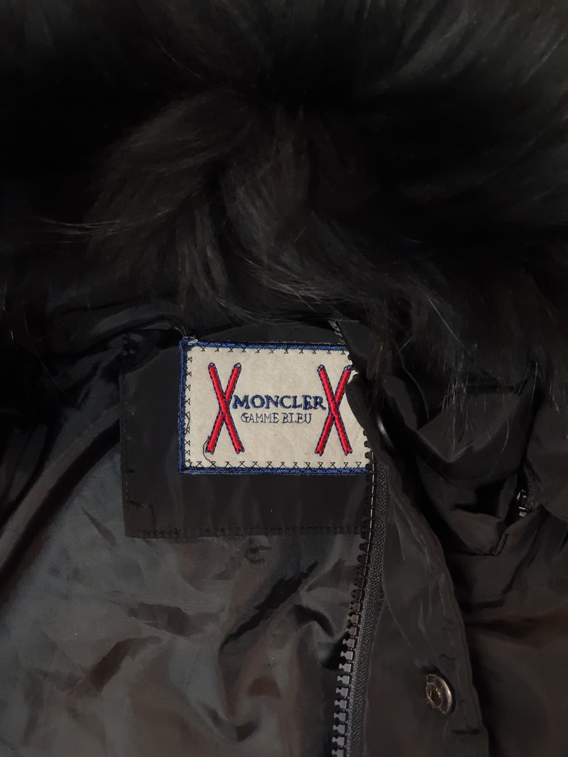 몽클레어 감마블루 여성 롱패딩 S 블랙 상품이미지4