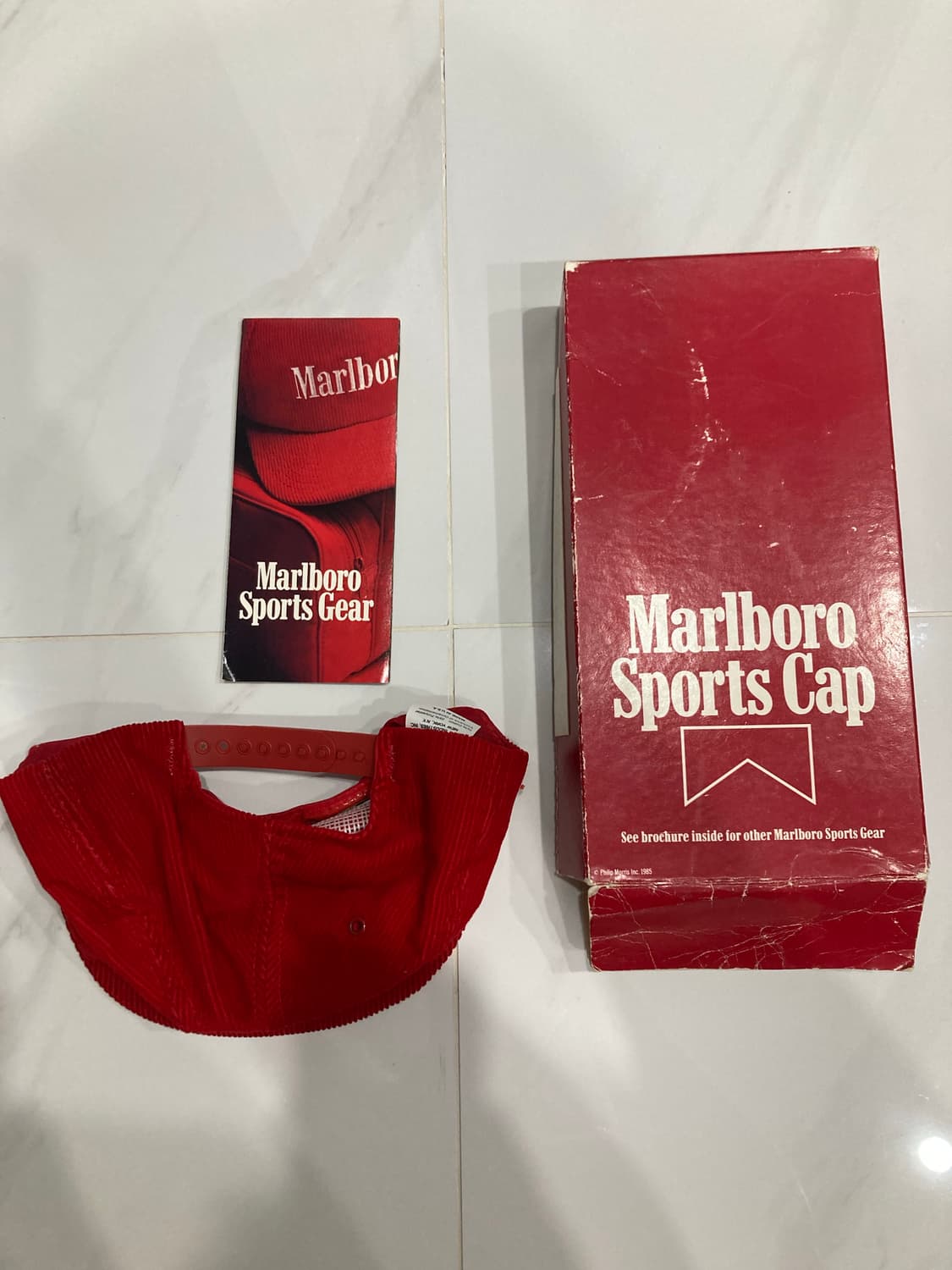 80s(made in usa) Marlboro corduroy cap 상품이미지2