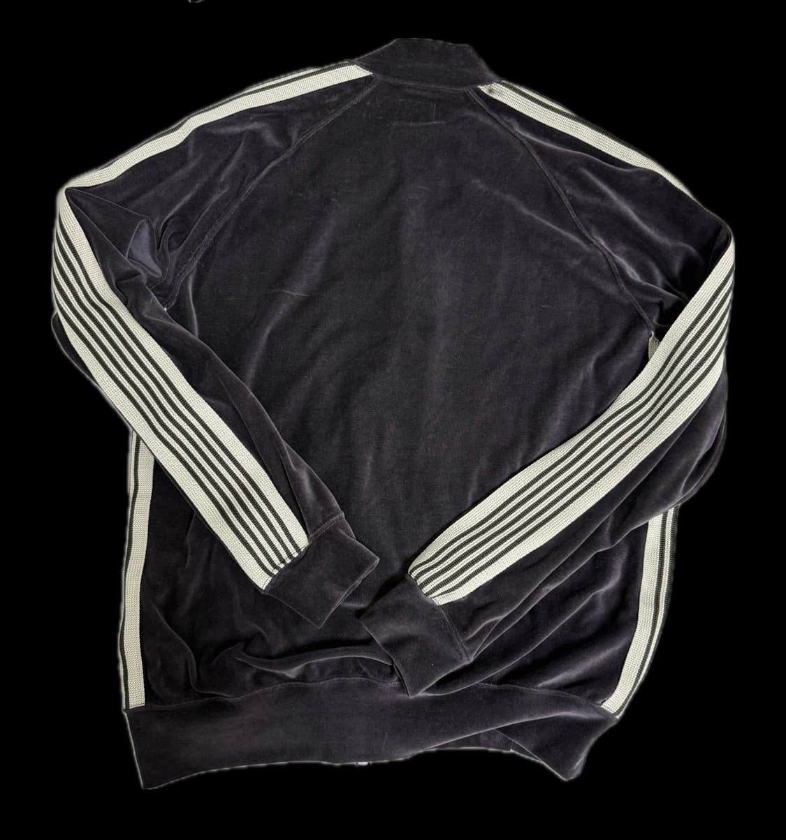 니들즈 트랙자켓 M 벨벳 보라 흰  상품이미지2