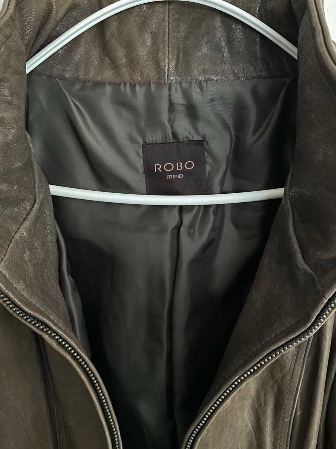 빈티지 퍼후디 레더 자켓 상품이미지8