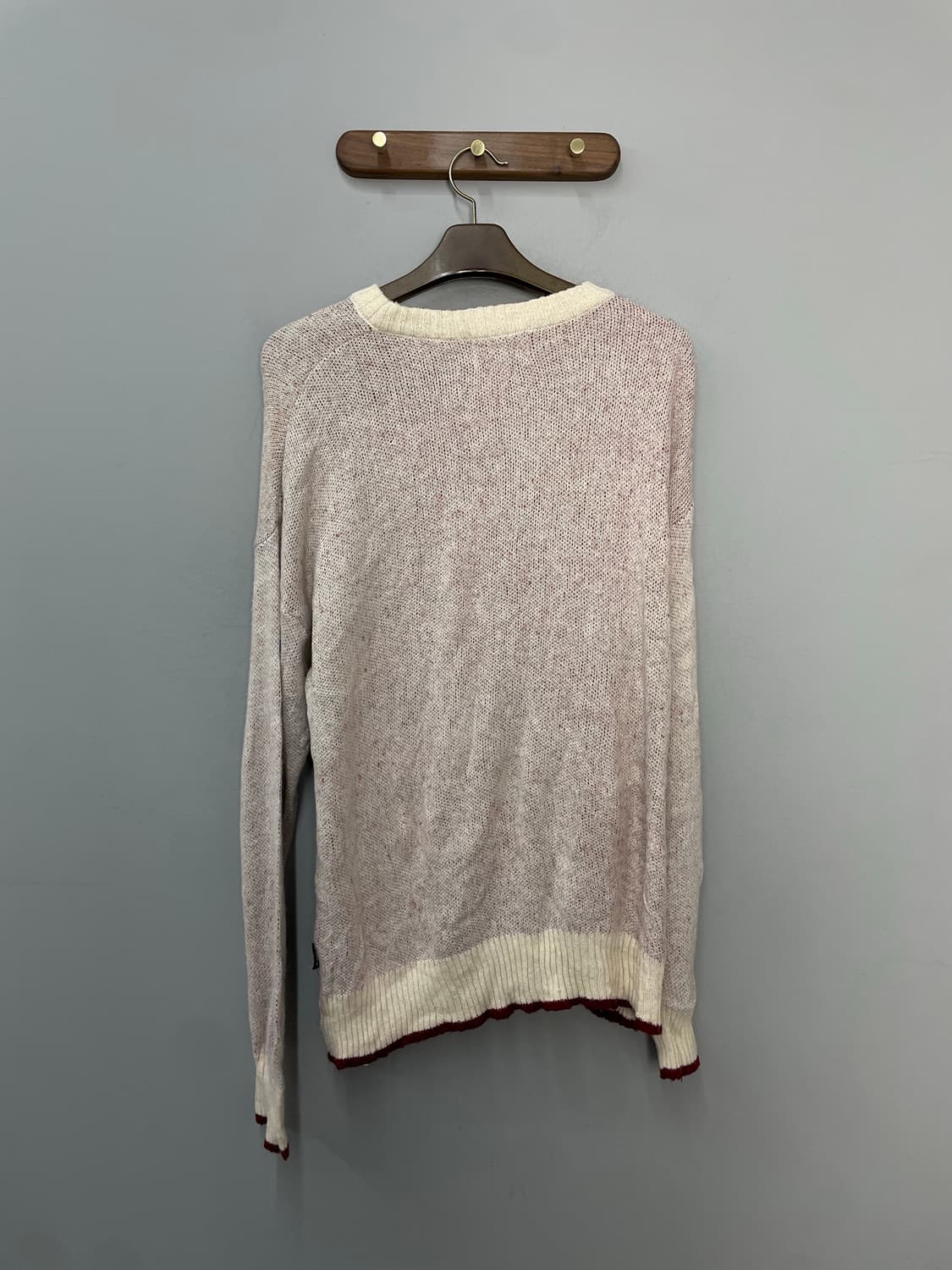 아메스 월드와이드 아이보리 로고 니트  H2365 상품이미지4