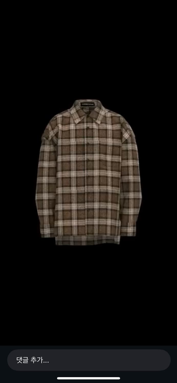 얼터드퓨처 체크셔츠 캐슈넛 2사이즈  상품이미지1