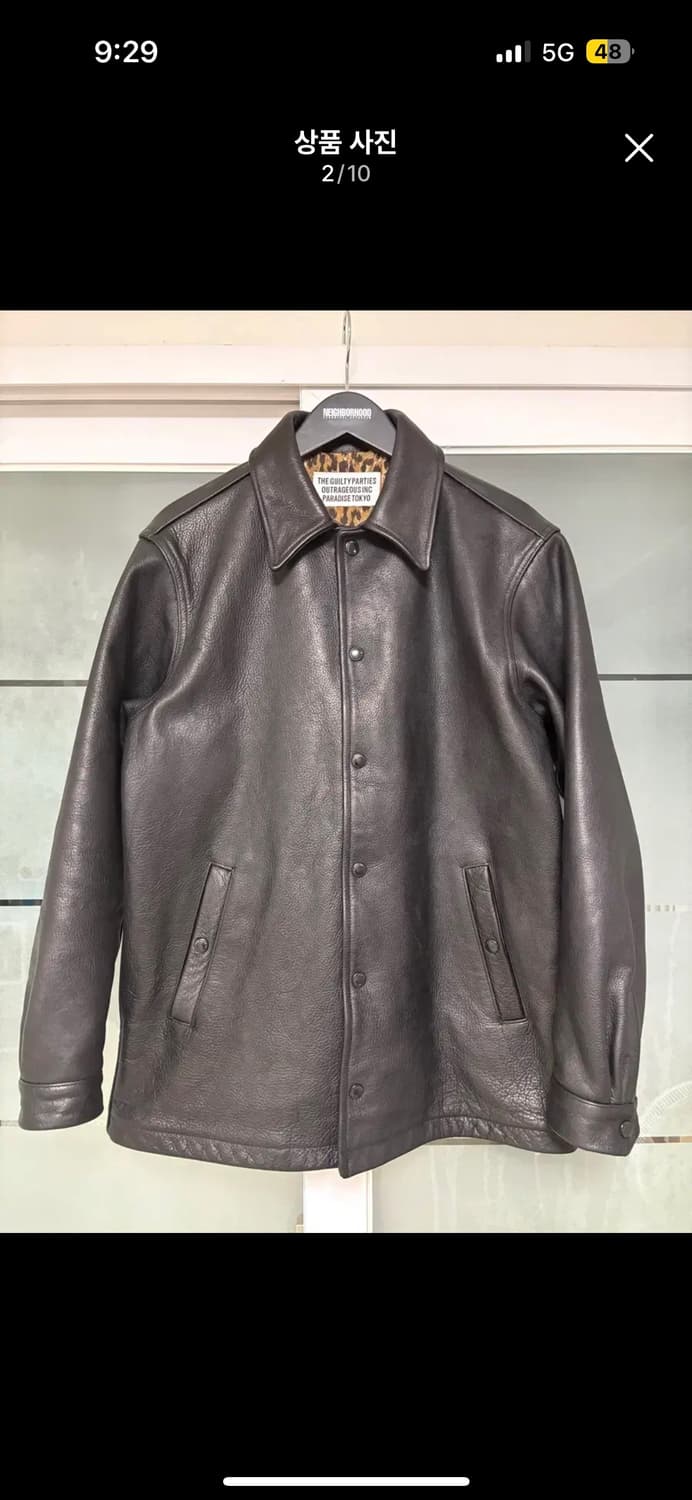 와코마리아 18fw 레더 코치 자켓 상품이미지2