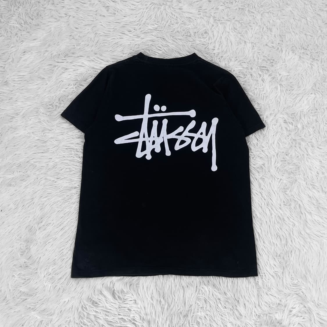 스투시 베이직 로고 반팔티 블랙 상품이미지2