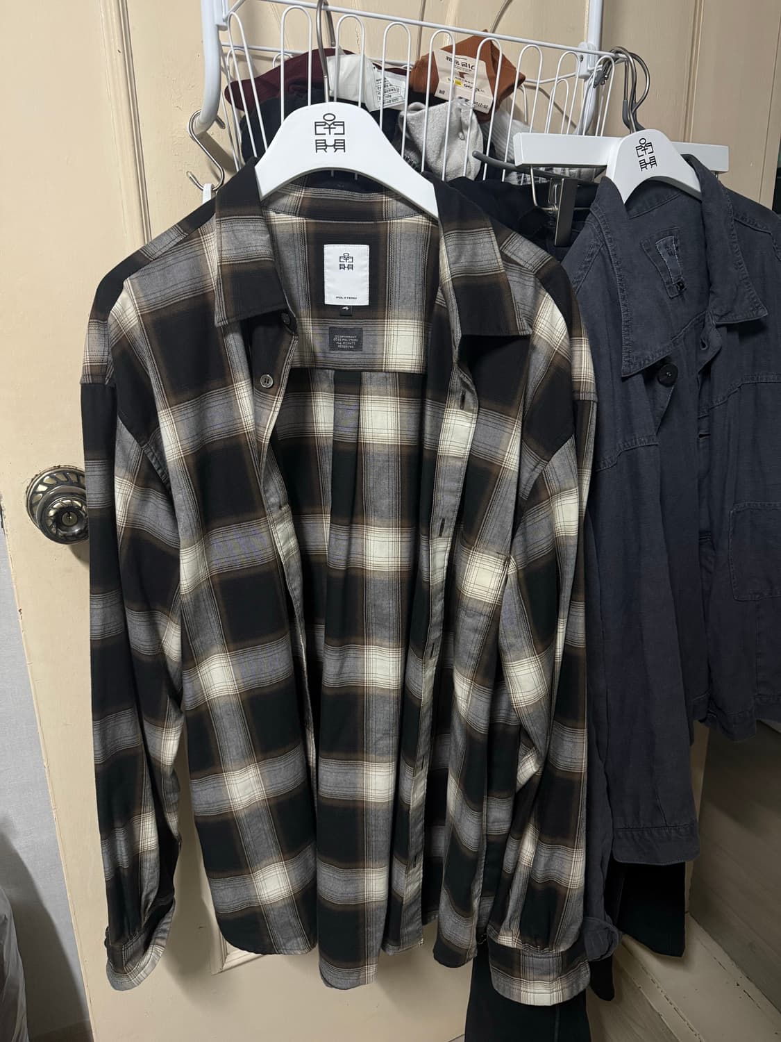 폴리테루 루즈드체크셔츠(4) 상품이미지3