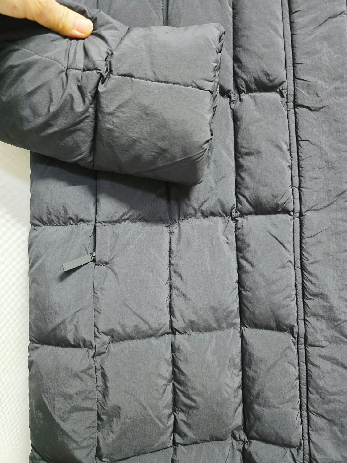 네파 블랙 롱 패딩 점퍼 후드 90 상품이미지4