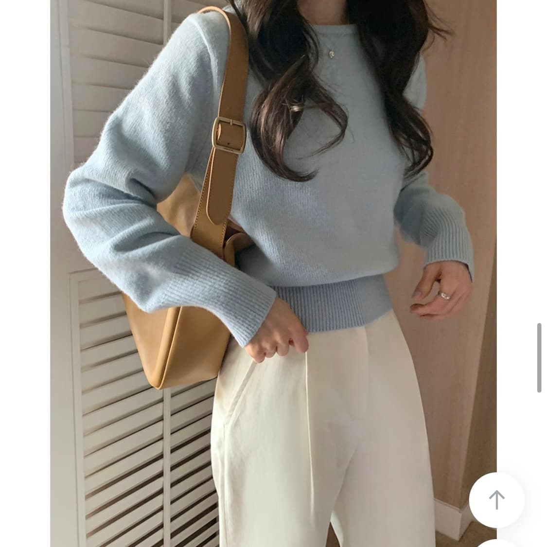 가내스라 홀딩 울 니트 스카이 상품이미지1