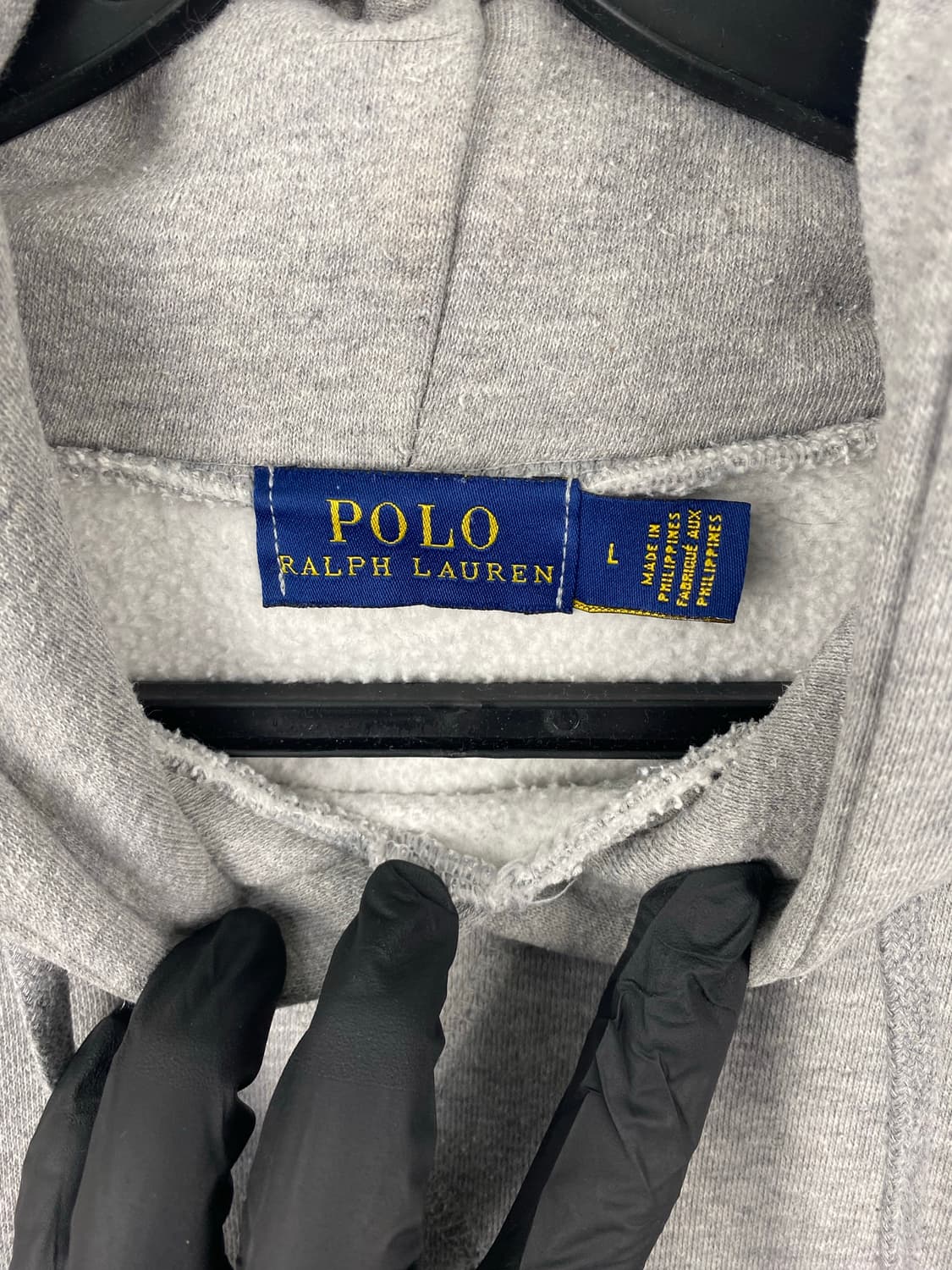 폴로 랄프로렌 빅로고 그레이 후드티 L 상품이미지4