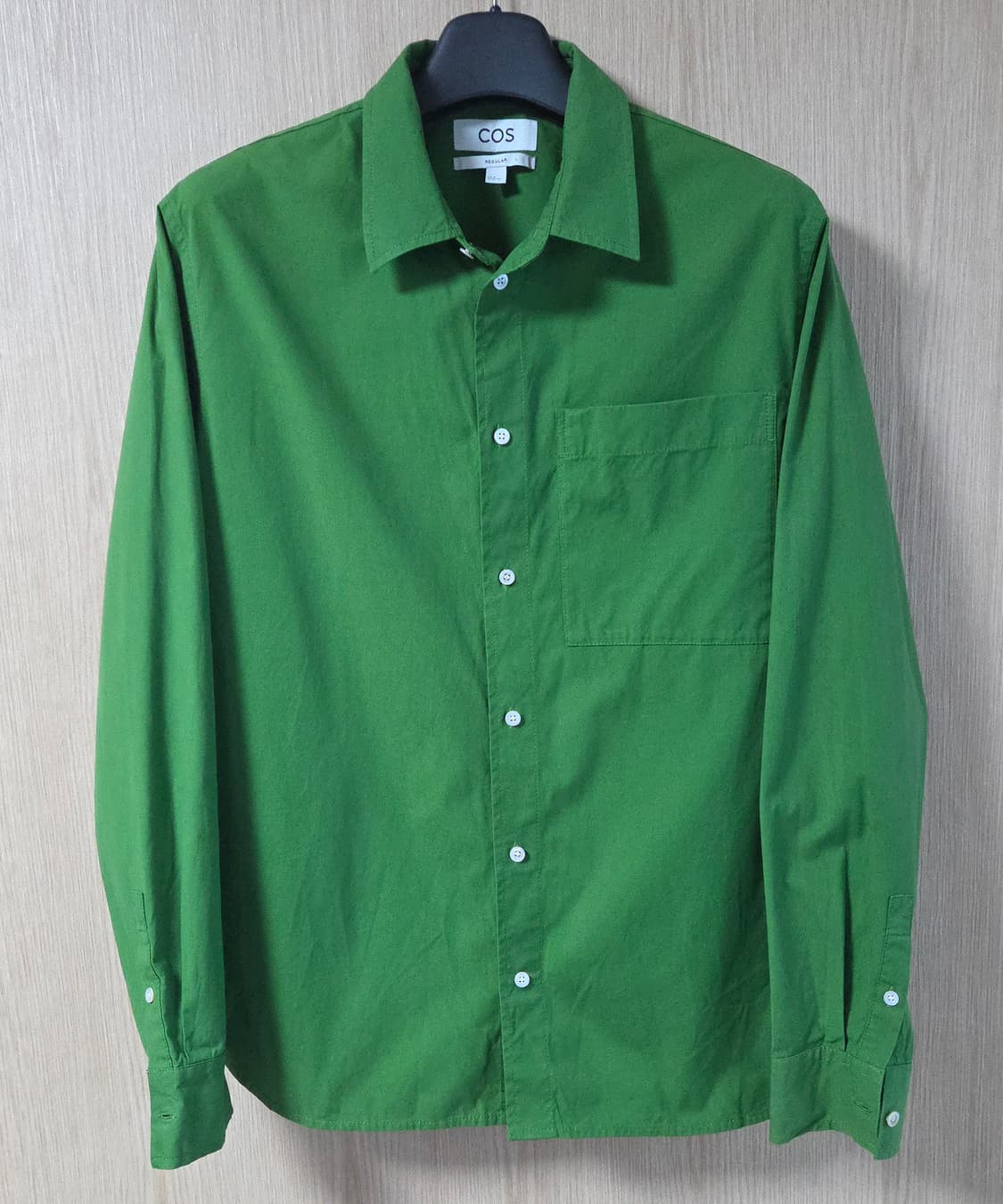 (착샷) 코스 COS 레귤러핏 셔츠 그린 상품이미지2